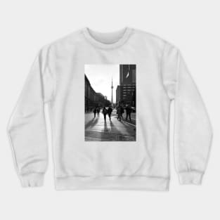 CN Tower & downtown Toronto city street photography Crewneck Sweatshirt